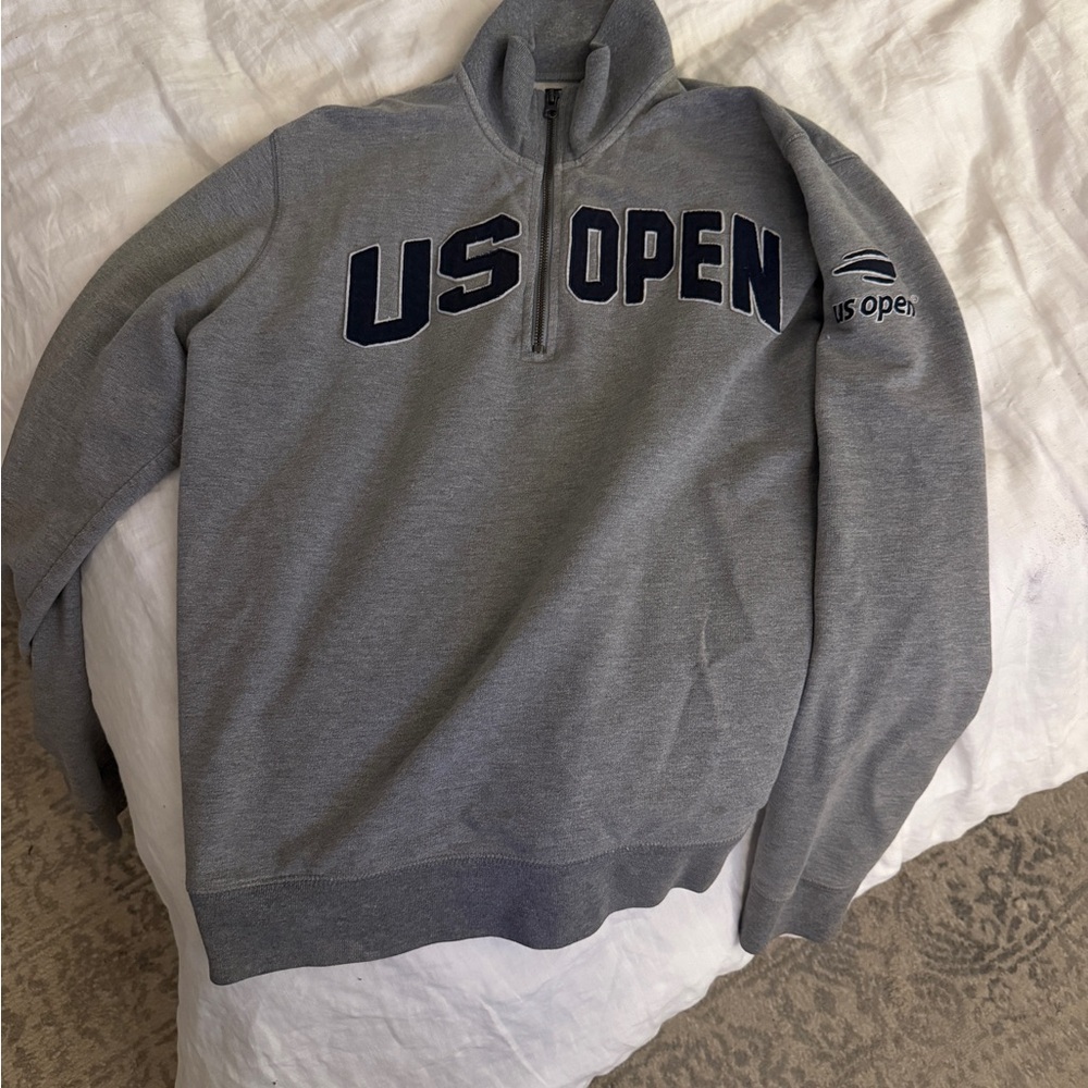 47 Gray US Open Men's Zip Up Sweater